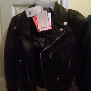 Schott NY Womens Perfecto Leather Jacket XS